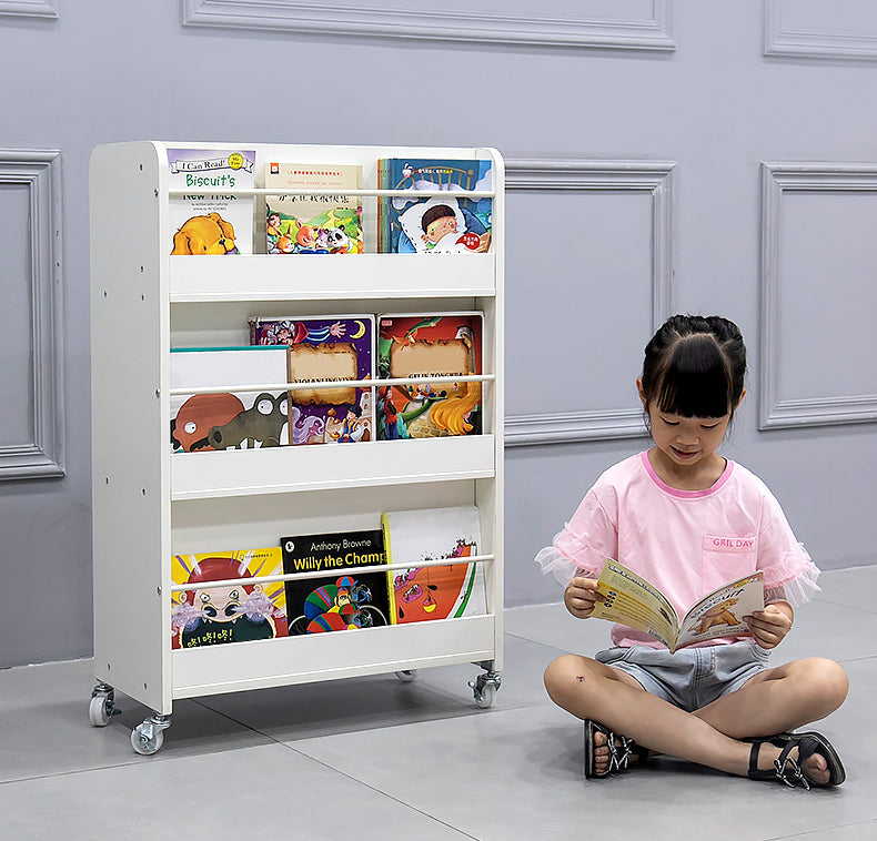 MerryRabbit –  可移動雙面兩用兒童書架雜誌架 JSZ024-1  Movable Double-sided Kid's Bookshelf, Magazine Rack with Storage