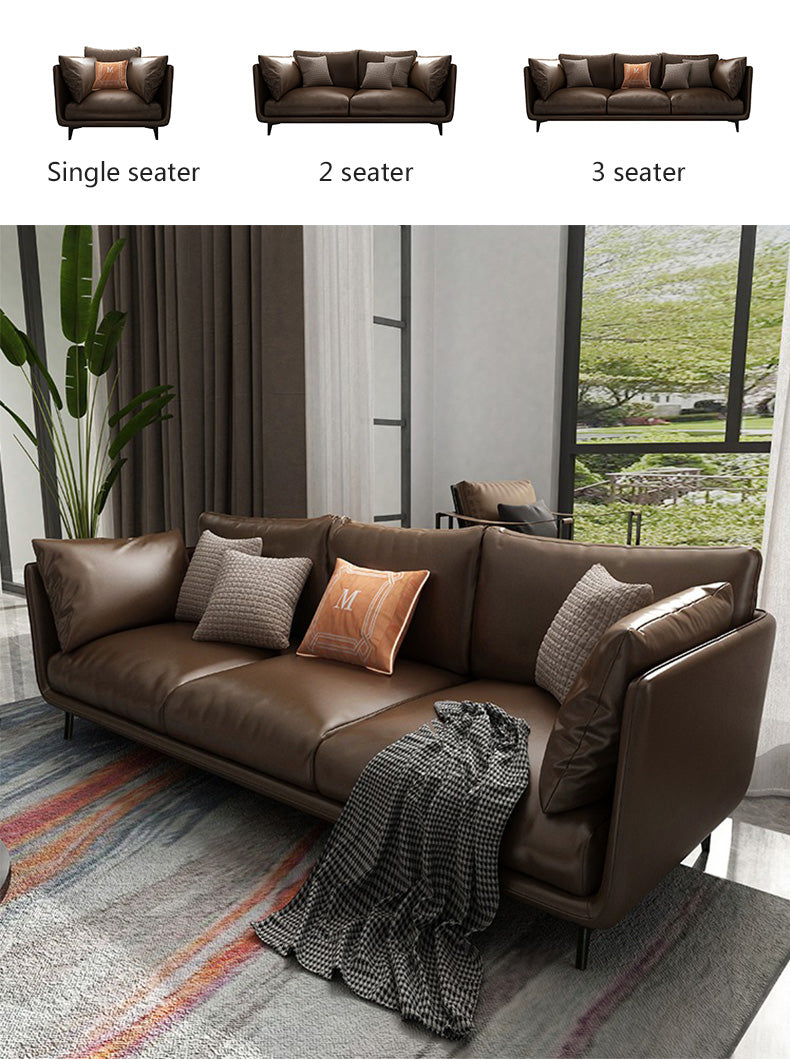 MerryRabbit – 北歐休閑PU200cm三人位沙發MR-18027 Nordic Leathaire Three seater Sofa