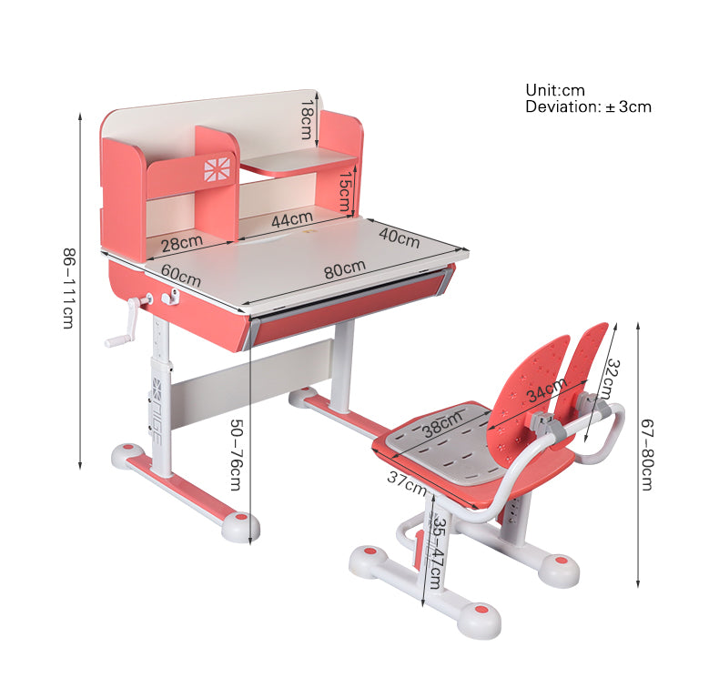 MerryRabbit - 兒童健康學習桌椅套裝 MR-1080