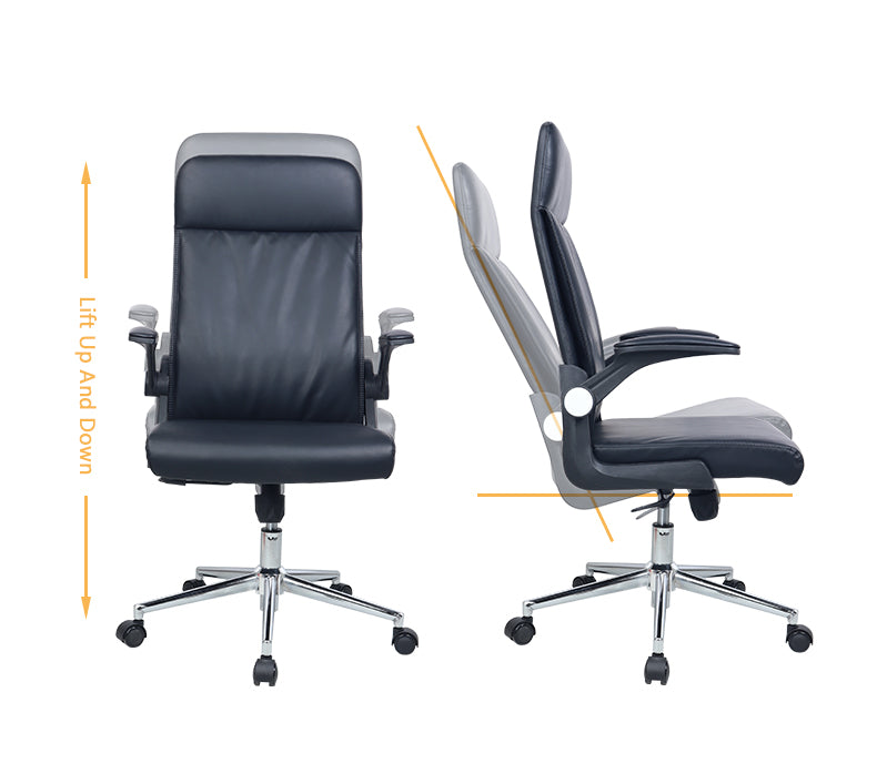 MerryRabbit - PU仿皮高背轉椅辦公椅電腦椅 MR-109A PU imitation leather high back computer chair swivel chair office chair