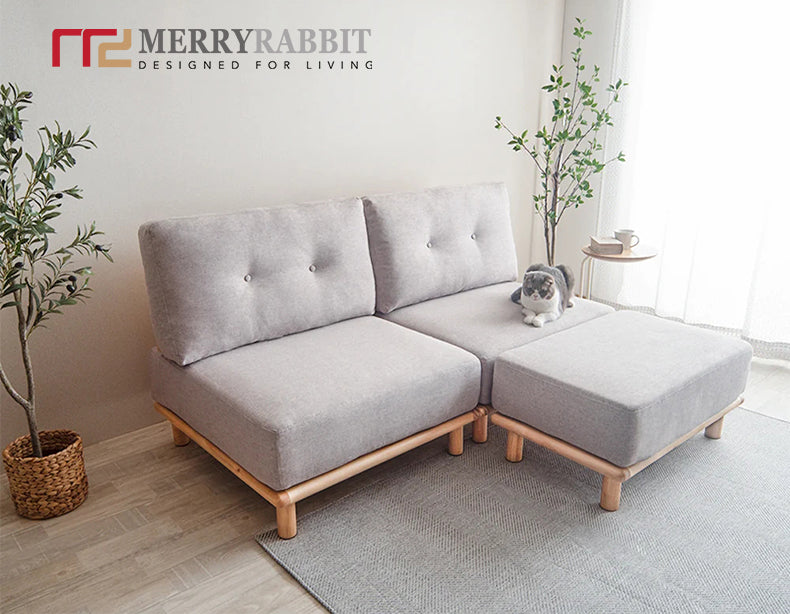 MerryRabbit - DIY自由組合沙發雙人位+腳踏MR-1636-2P+ST