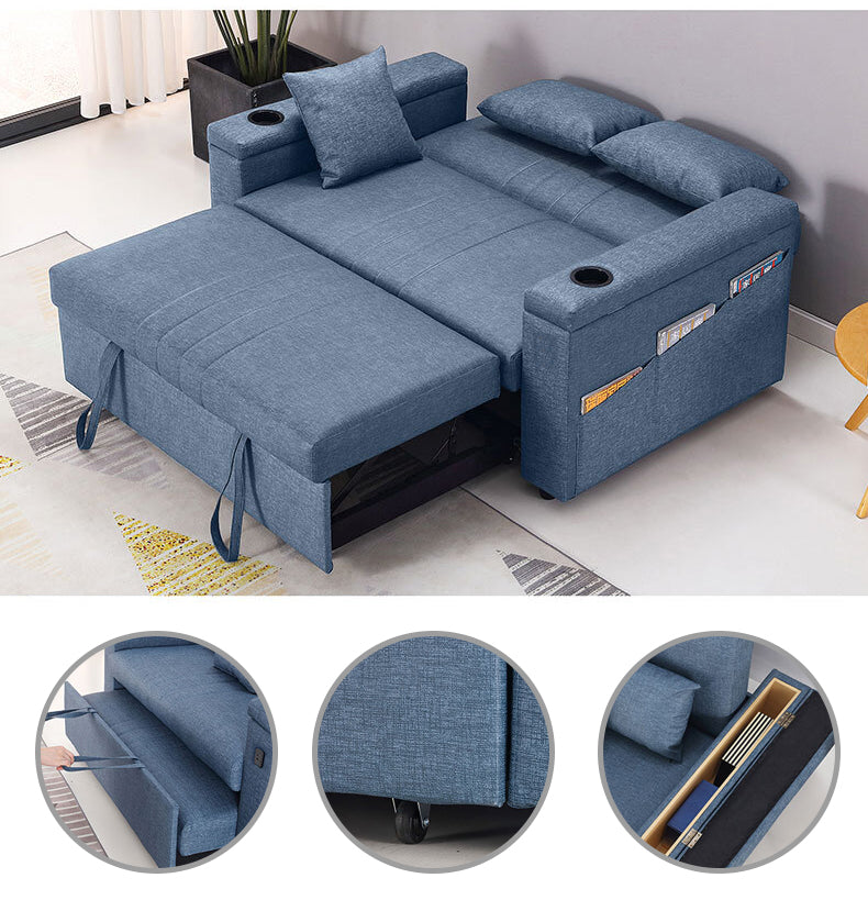 MerryRabbit - 多功能可折疊儲物沙發床 MR-20128 Multi functional Foldable Wearproof Pu Sofa Bed with Storage