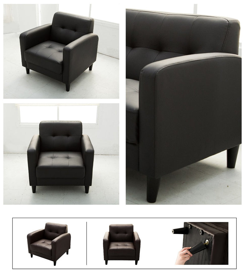 MerryRabbit - PU單人位沙發MR-2143-1P Single Seater Pu Sofa