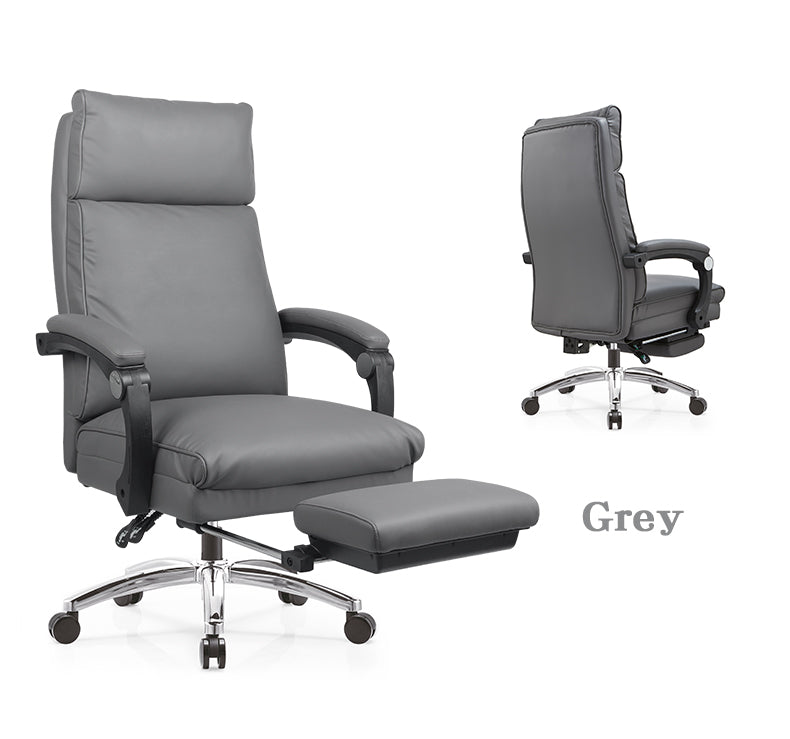 MerryRabbit - 高背PU可調節170º平躺轉椅電腦椅辦公椅大班椅帶腳踏 MR-2201 Multi functional PU Reclining Office Chair Computer Chair Manager Chair with Foot rest