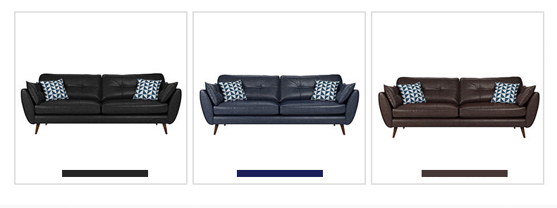 MerryRabbit - 191cm北歐休閑PU皮梳化MR-57三人位 3 seaters PU sofa