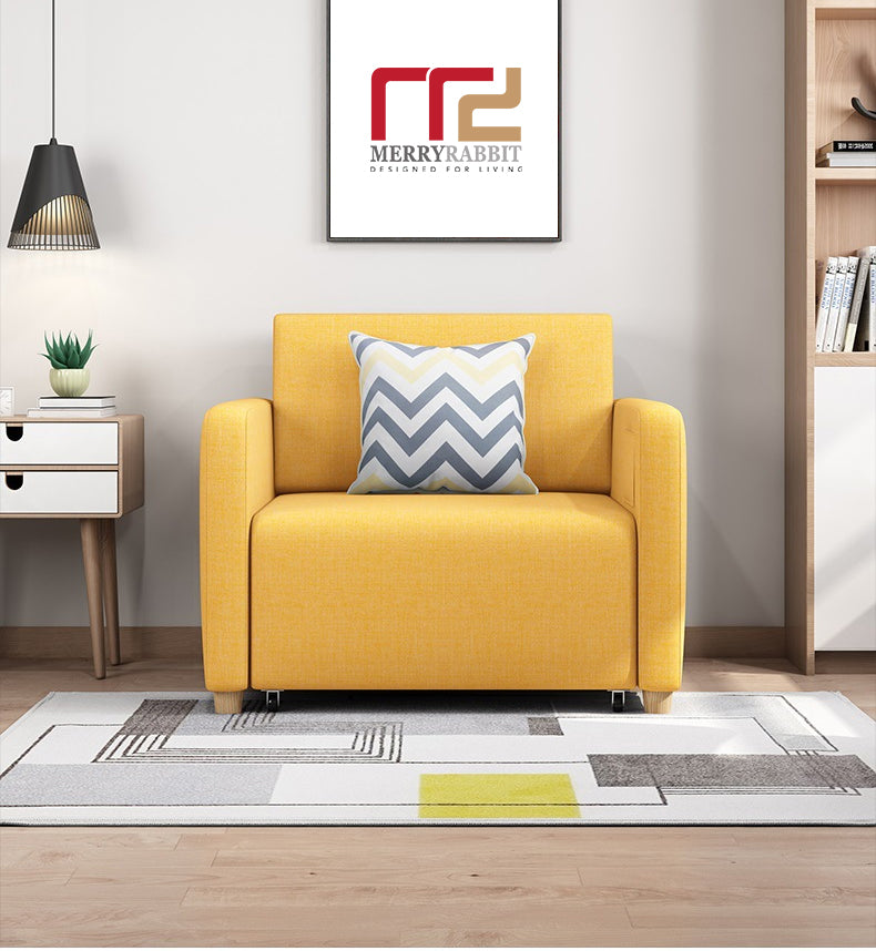 MerryRabbit - 多功能布藝單人位儲物梳化床MR-6019A Mult-Functional Single Seater Fabric Sofa Bed with Storage