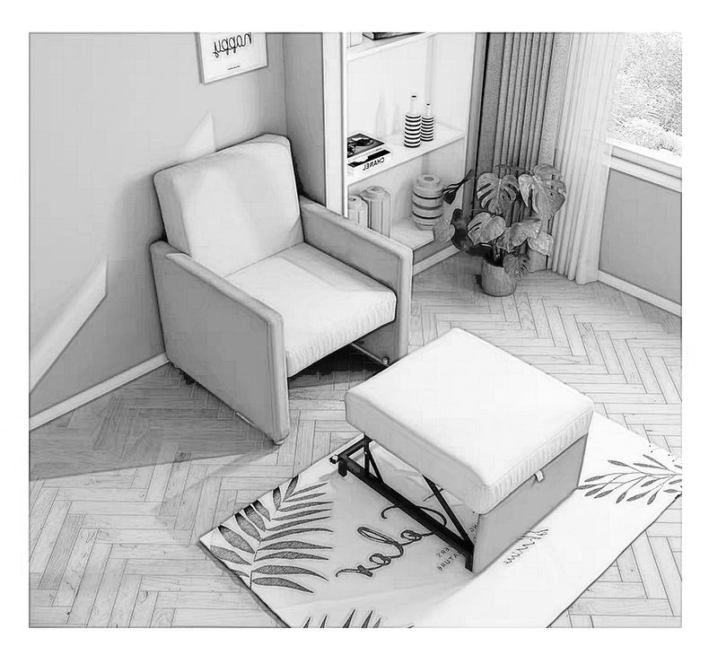 MerryRabbit - 多功能單人布藝梳化床 MR-7296 Single Seater Multi-functional Folding Fabric Sofa