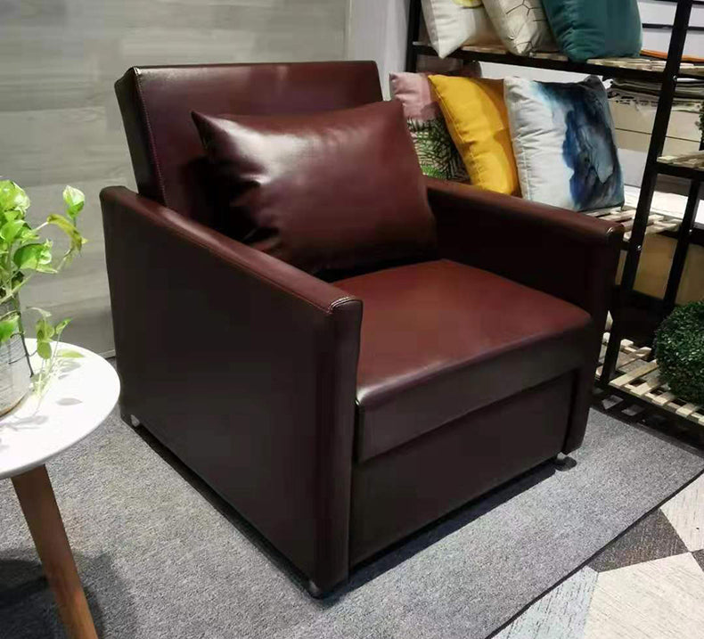 MerryRabbit - 日式多功能單人皮藝梳化床 MR-7296 Single Seater Multi-functional Folding Microfiber Leather Sofa