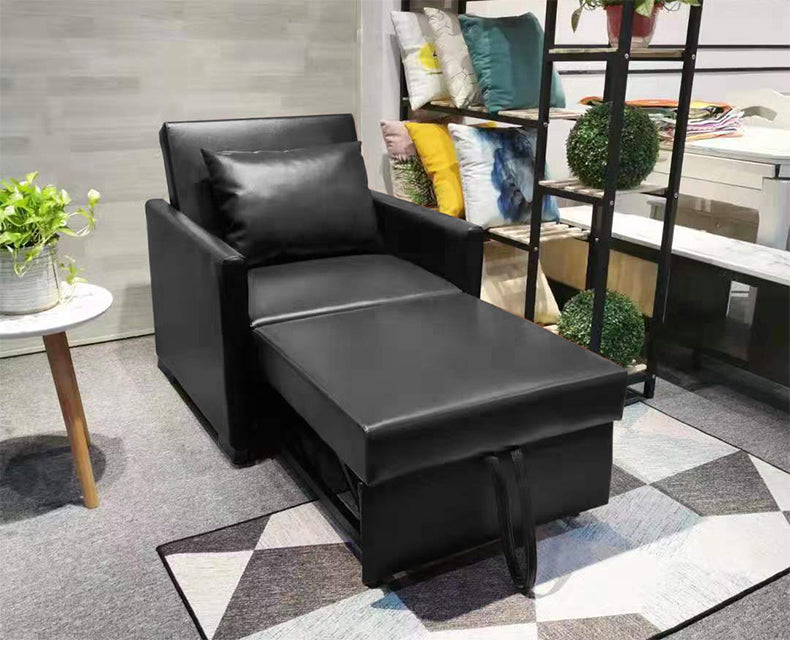 MerryRabbit - 日式多功能單人皮藝梳化床 MR-7296 Single Seater Multi-functional Folding Microfiber Leather Sofa