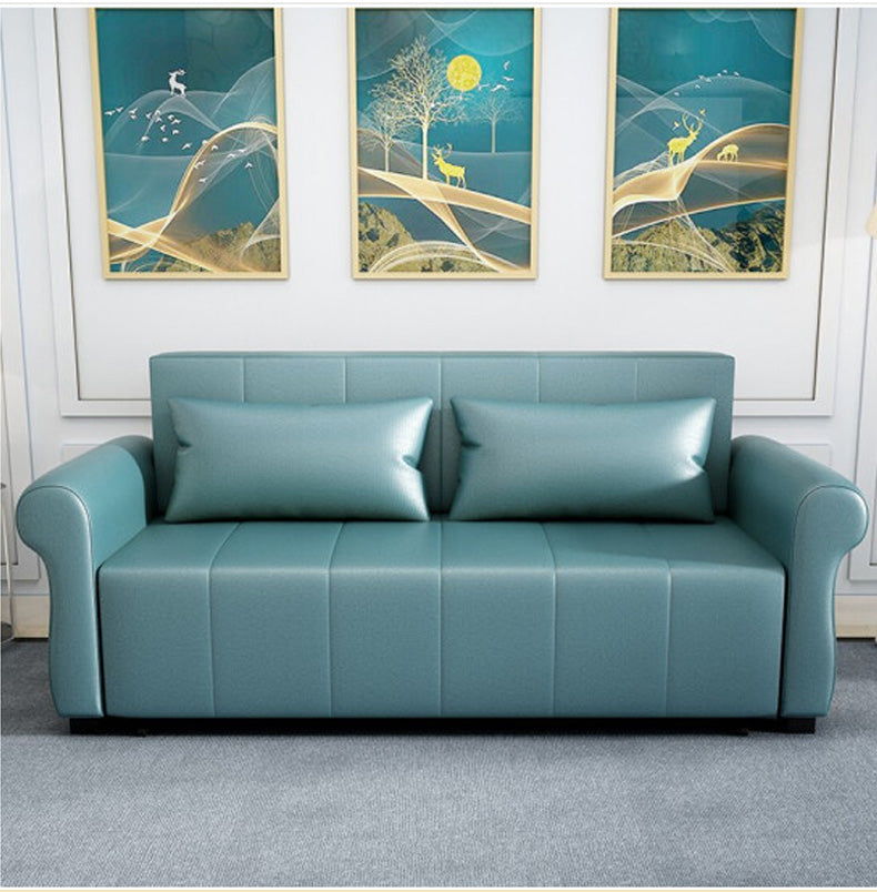 MerryRabbit - 180cm多功能摺疊超纖皮儲物梳化床MR-6039 180cm Multi-functional Foldable Storage Microfiber Leather Sofa Bed
