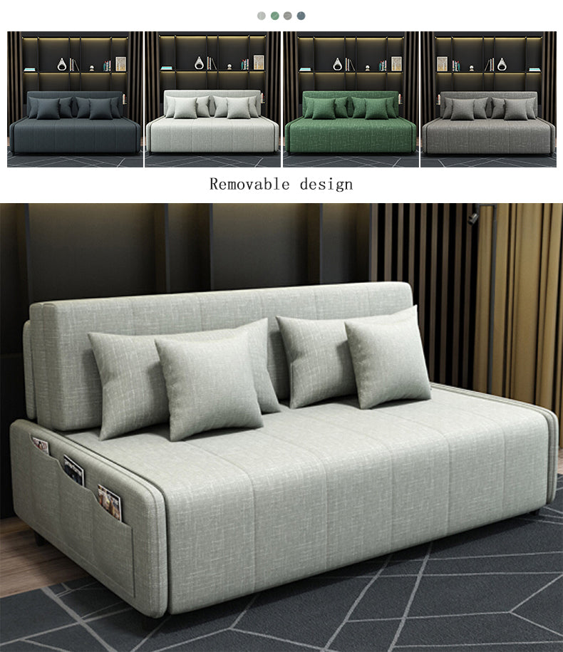 MerryRabbit - 165cm多功能褶疊儲物布藝梳化床MR-6079 Multi-functional Foldable Storage Fabric Sofa Bed