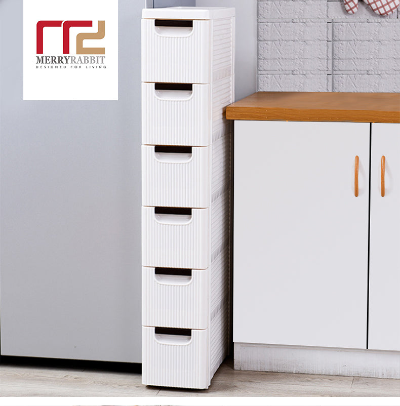 MerryRabbit -19cm夾縫6層收納櫃MR-6088-6 Slim Size Plastic Storage Ccabinet