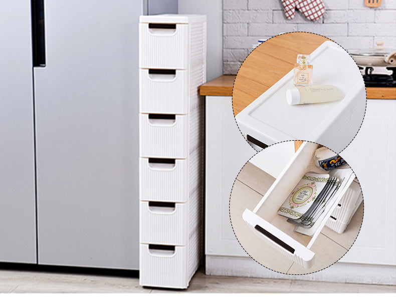 MerryRabbit -19cm夾縫6層收納櫃MR-6088-6 Slim Size Plastic Storage Ccabinet