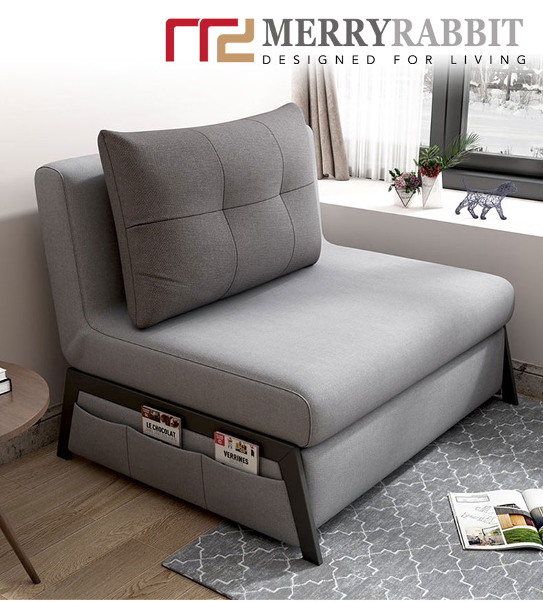 MerryRabbit - 多功能可折疊單人位85cm布藝梳化床 MR-613  Multi Functional Foldable Single Seater Sofa / Sofa Bed