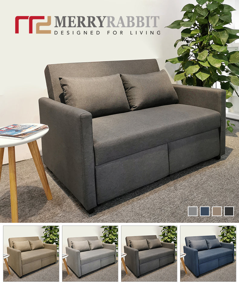 MerryRabbit - 139cm多功能小戶型可折疊布藝雙人梳化床MR-7258 2 Seaters Multi-functional Foldable Fabric Sofa bed