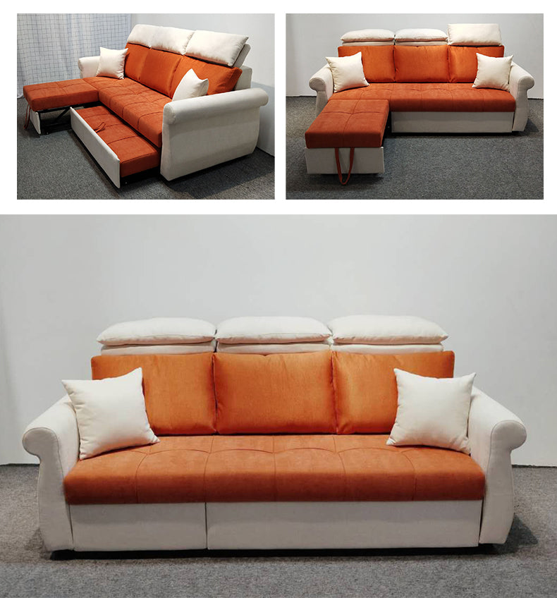 MerryRabbit - 多功能可折疊布藝沙發 MR-7357 Multi - functional 3 seater fabric sofa bed
