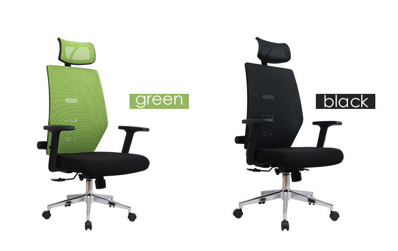 MerryRabbit - 高背活動頭枕網布轉椅電腦椅辦公椅 MR-8026H High Back Mesh Office Chair