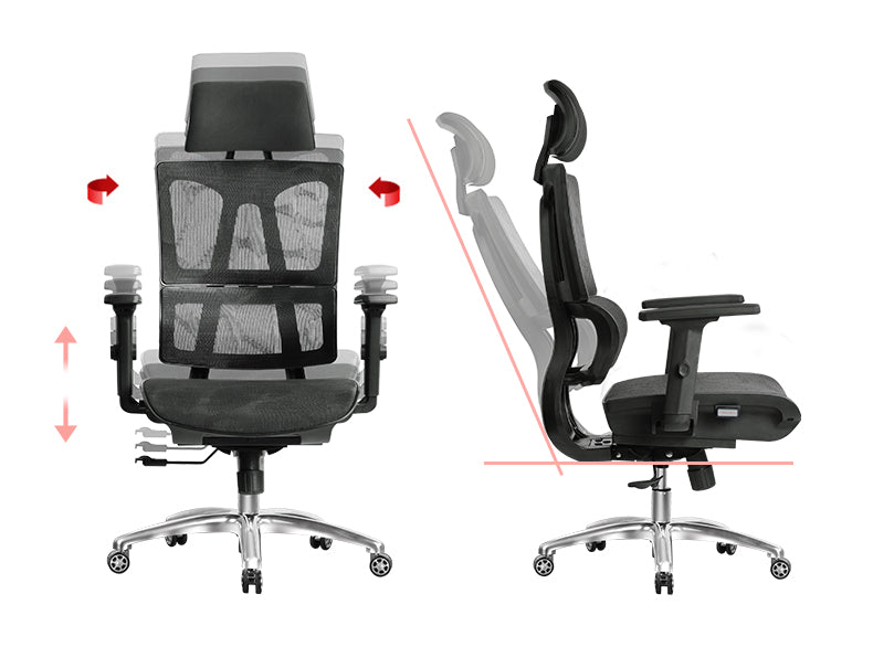 MerryRabbit - 人體工學網布辦公椅 MR-868 Multi-functional Ergonomic High-Back Office Chair Computer Chair Full Mesh Chair