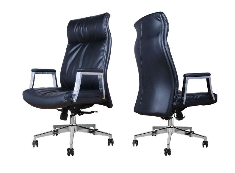 MerryRabbit - 高背真皮牛皮辦公椅MR-889 黑色 High back Pu Office Chair