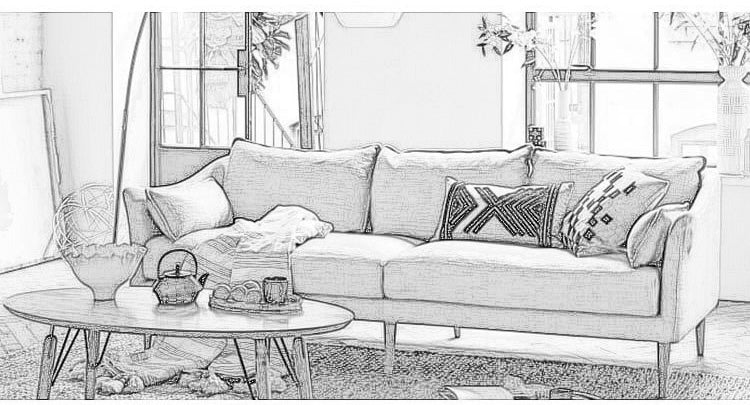 MerryRabbit - 210cm北歐休閑布藝梳化MR-8888三人位 3 seaters Fabric Sofa