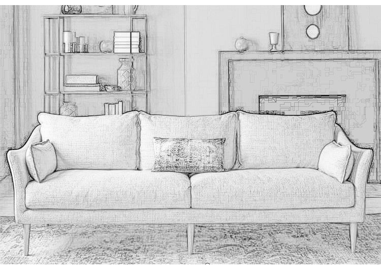 MerryRabbit - 210cm北歐休閑布藝梳化MR-8888三人位 3 seaters Fabric Sofa