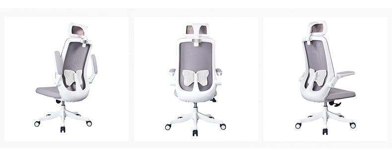 MerryRabbit -時尚網布辦公電腦椅連頭枕 MR-A815  Office chair Computer chair with Adjustable Armrest and Headrest