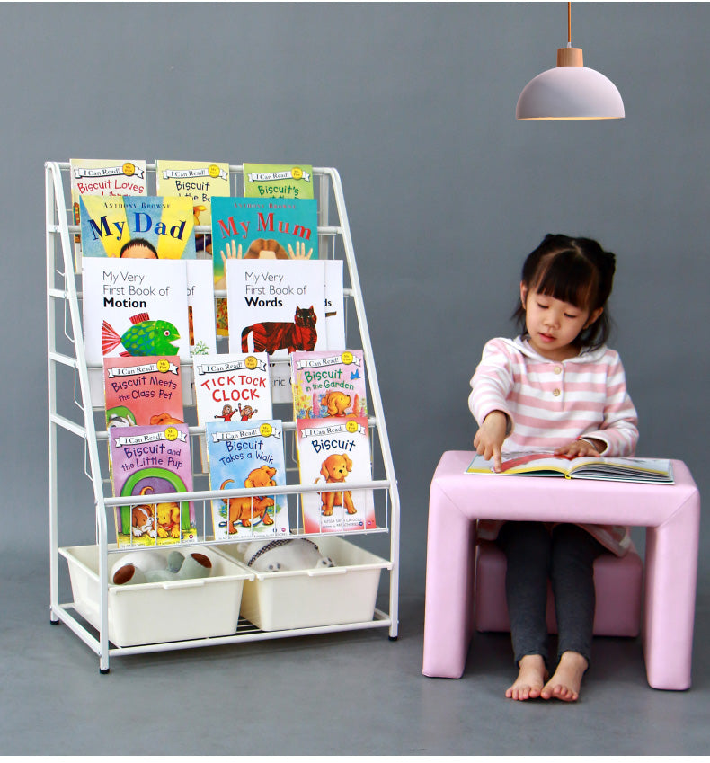MerryRabbit - 兒童書架雜誌架JSZ012-2 Children's bookshelf with storage