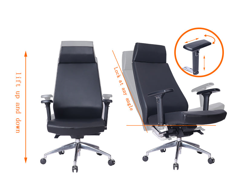 MerryRabbit - 高靠背老闆PU仿皮轉椅 MR-P33 Pu Leather High Back Chair Manager Chair Office Chair