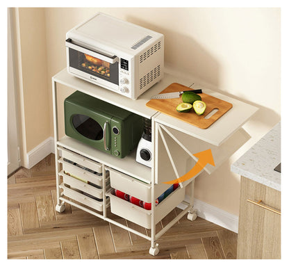 MerryRabbit - 可折疊餐邊櫃廚房置物架 MR-WQ1038-1 Foldable sideboard kitchen shelf