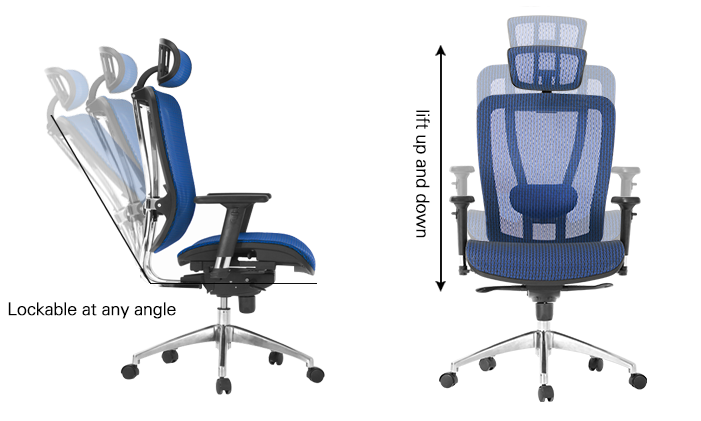 MerryRabbit – 人體工學全網辦公椅MR-869 Reclining Office Chair