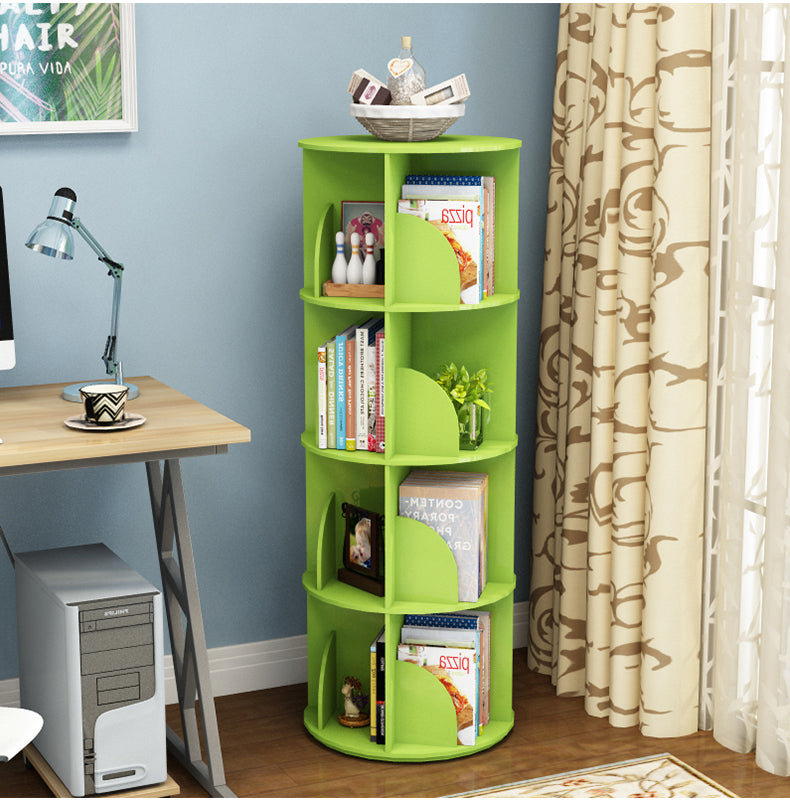 MerryRabbit - 落地式創意360度旋轉書架4層 MR-360_4 degree rotation bookshelf 4-tier