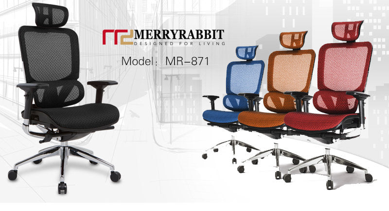 MerryRabbit - 高背大班椅人體工學椅MR-871  Multi-functional Ergonomic High-Back Swivel Chair