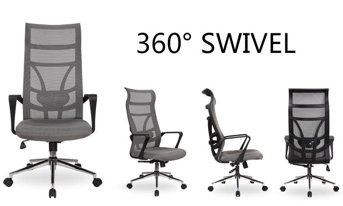 MerryRabbit - 人體工學高背網布轉椅電腦椅辦公椅 MR-876 Ergonomic High-Back Swivel Chair