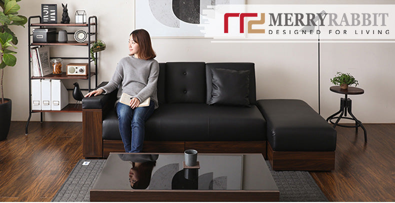 MerryRabbit - PU皮簡約多功能梳化組合MR-SS-001 Multi-functional PU sofa bed with storage ottoman and armrest
