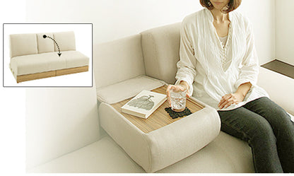 MerryRabbit – 布藝梳化床連儲物腳踏MR-225 Fabric sofa bed with storage foot rest