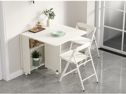 MerryRabbit - 1.4m移動版摺疊餐桌JSZ2091-3  Folding Dining Table 1.4m