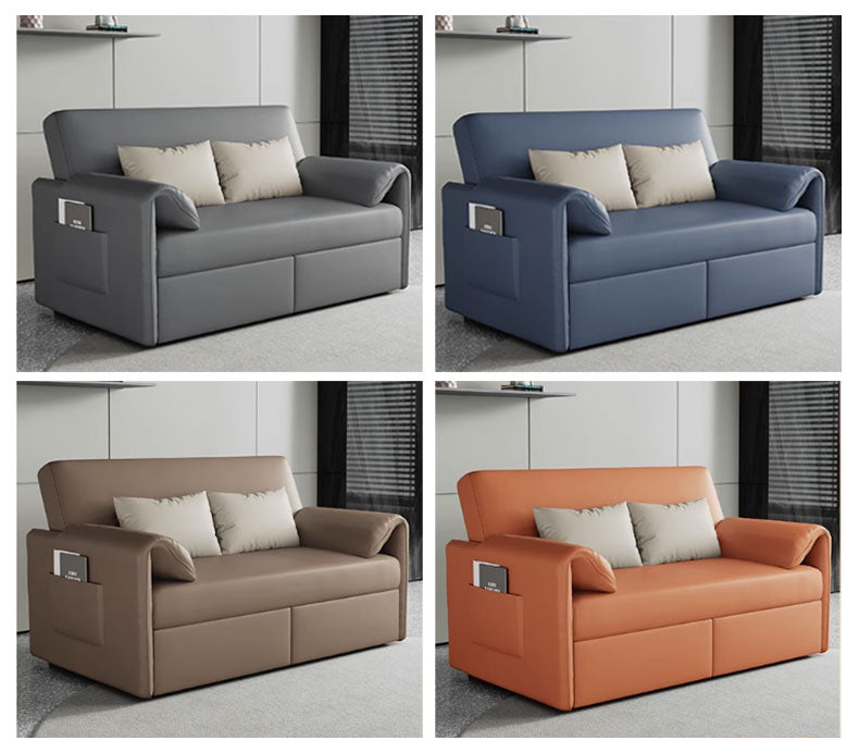 MerryRabbit -雙人多功能小戶型可折疊科技布梳化床 MR-7258D 2 seaters multi-functional foldable leathaire sofa bed