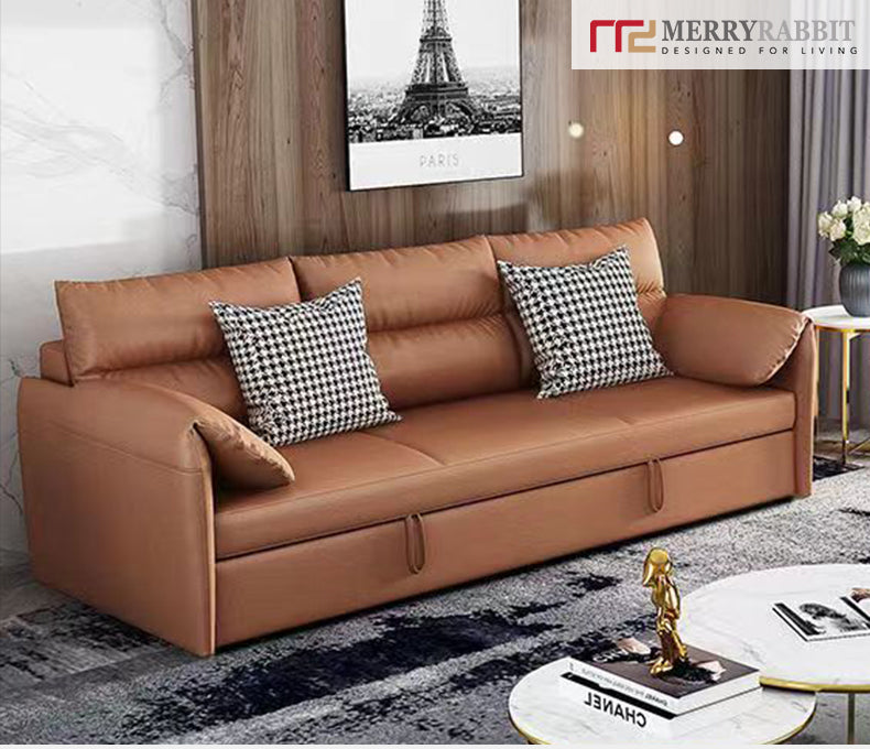 MerryRabbit - 205cm多功能沙發床MR-BK026 Multi functional Leathaire sofa bed