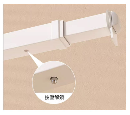 創意多功能可摺疊伸縮晾衣架衣帽架MR-WQ1064-2 白色
