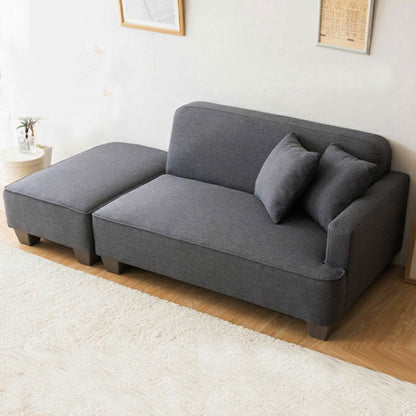 MerryRabbit - 日式雙人位+腳踏布藝沙發套裝MR-SA758 Japanese style double seat+foot rest sofa set