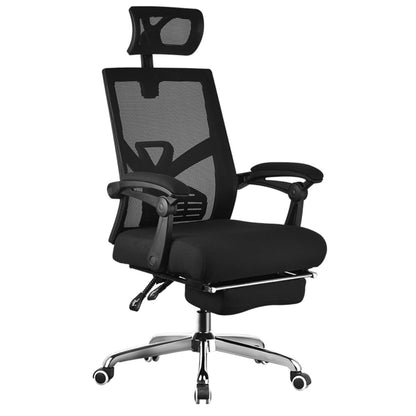 MerryRabbit - 高背活動頭枕網布轉椅電腦椅辦公椅帶腳踏 MR-8019 Reclining Mesh Swivel Chair with foot rest