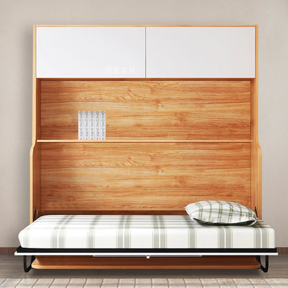 MerryRabbit - 多功能帶書桌書櫃隱形側翻床 90cm單人床 MR-YXC03  Multifunctional WallBed with Foldable Table and Cabinet 90cm, single bed