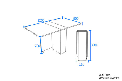 MerryRabbit - 1.2m多功能摺疊餐桌WT043-2 Folding Dining Table 1.2m【7-14 天左右出貨】
