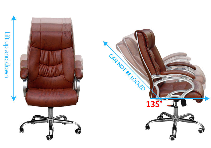 MerryRabbit – 牛皮辦公椅MR-347 COW LEATHER - Executive Chair LEATHER