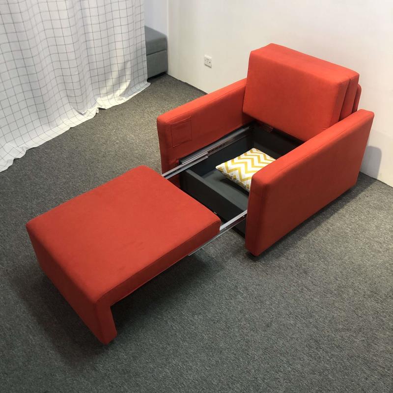 MerryRabbit - 多功能布藝單人位儲物梳化床MR-6019A Mult-Functional Single Seater Fabric Sofa Bed with Storage