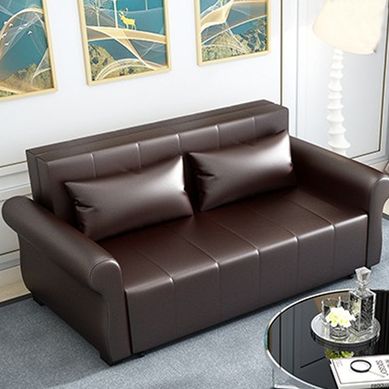 MerryRabbit - 130cm多功能摺疊超纖皮儲物梳化床MR-6039 130cm Multi-functional Foldable Storage Microfiber Leather Sofa Bed