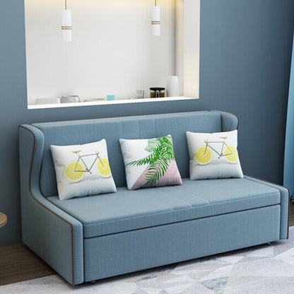 MerryRabbit - 136cm高背多功能褶疊布藝儲物梳化床MR-6065 High Back Multi-functional Folding Storage Fabric Sofa Bed136 cm