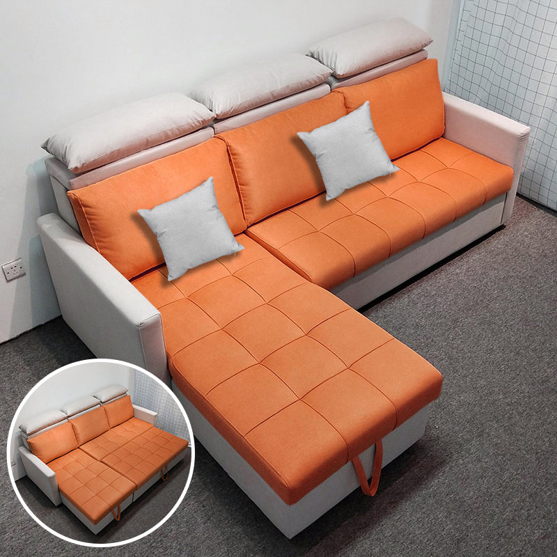 MerryRabbit - 多功能儲物轉角布藝沙發床MR-7358 L-Shape Storage Sofa Bed