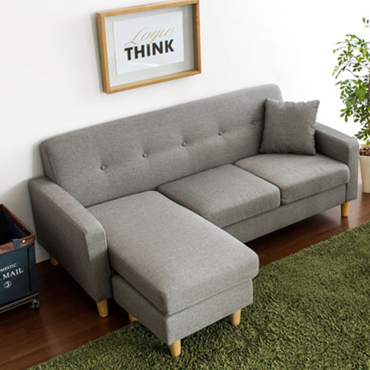 MerryRabbit – 日式轉角梳化 MR-213 L-Shape fabric sofa
