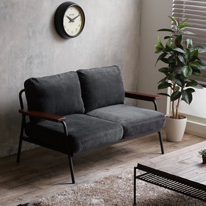 MerryRabbit - 北歐小戶型燈芯絨鐵藝梳化MR-118001兩人位 Nordic 2 Seaters Corduroy Sofa